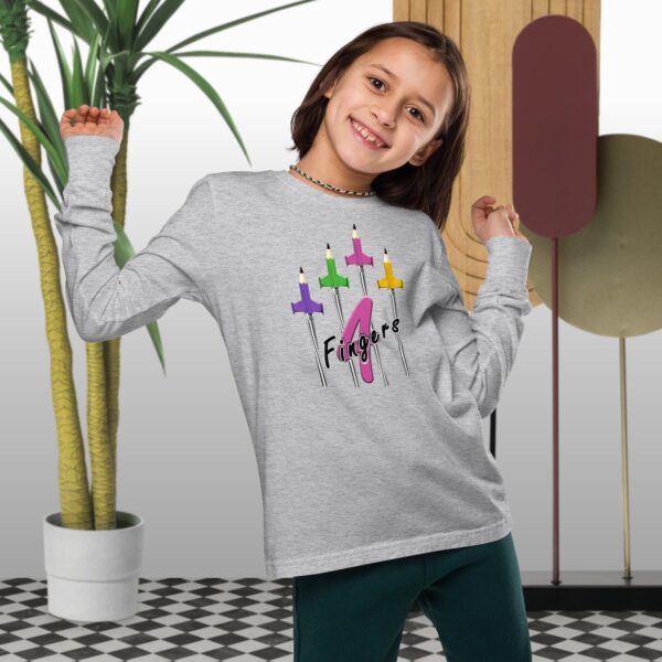 Camiseta Unisex manga larga adolescente FINGERS 4 M