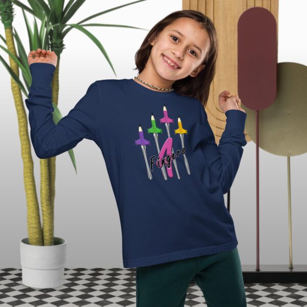Camiseta Unisex manga larga adolescente FINGERS 4 M - Imagen 10