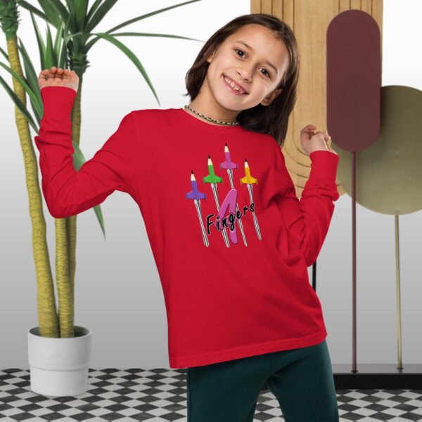 Camiseta Unisex manga larga adolescente FINGERS 4 M - Imagen 13